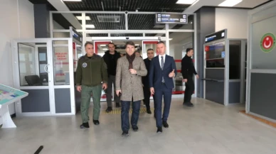 Bakan Amasya Merzifon Havalimanı'nda incelemelerde bulundu