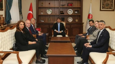 Bakan, Katipoğlu ile öğretmenleri kabul etti