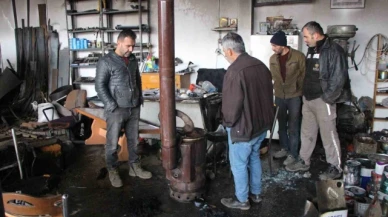 Göynücek'te patlamada elbiseleri yanan öğrencilerin kaçma anı kamerada