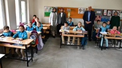 Güneş köy okulunda öğrencilerle buluştu
