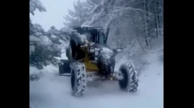 Hamamözü'nde kar temizleme çalışmaları başlatıldı