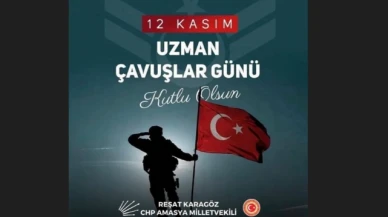 Karagöz, 12 Kasım Uzman Çavuşlar Günü'nü kutladı