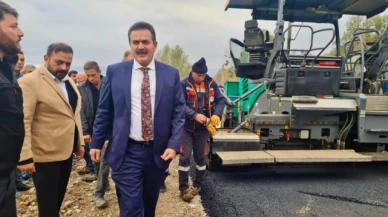 Milletvekili İpek, asfalt çalışmalarını yerinde inceledi