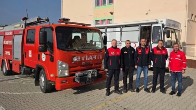 Suluova'da itfaiye ekiplerinden Kızılay'a kan desteği