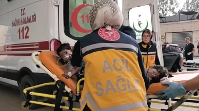 Yanan evden 2 çocuğu itfaiye ekipleri kurtardı