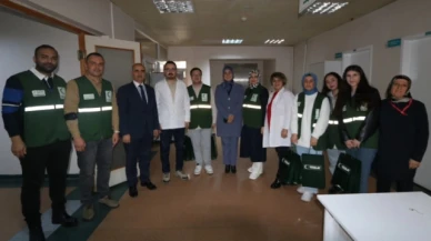 Yeşilay'dan hastalara moral ziyareti