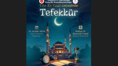Amasya'da Tefekkür Gecesi Programı Düzenlenecek