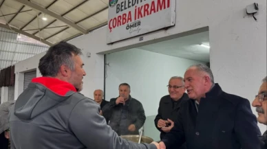 Başkan Özalp'ten esnafa sıcak çorba dağıtımı