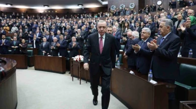 Cumhurbaşkanı Erdoğan: "Biz de Halep'te, Şam'da, Hama'da, Humus'ta, Dera'da, Münbiç'te özgür Suriye bayrağıyla ay yıldızlı bayrağımızı yan yana gördükçe şad oluyoruz"