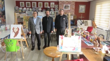 Karaaslan'dan Dede'ye atölyesinde iade-i ziyaret