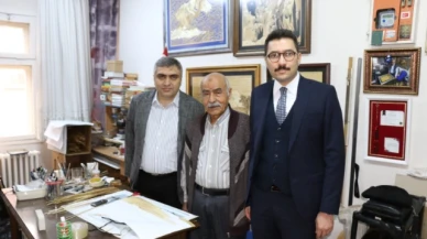 Karaaslan Turgut ve İşnas'ı atölyelerinde ziyaret etti