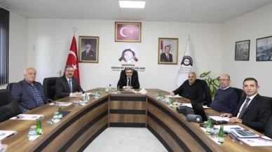 Merzifon'da OSB Yönetim Kurulu Toplandı