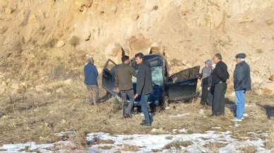 Otomobil takla attı: 1'i ağır 2 yaralı