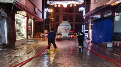 Suluova’ da yıkım sonrası temizlik