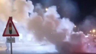 Amasya'da seyir halindeki otomobil alev topuna döndü