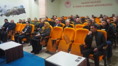 Amasya'da üreticiler tarım sigortaları hakkında bilgilendirildi