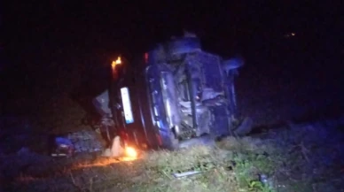 Amasya'da otomobil şarampole devrildi: 2 ölü, 3 yaralı