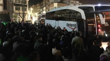 Merzifon'da 55 umreci dualarla uğurlandı