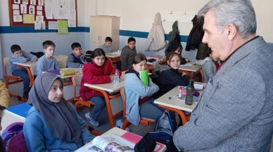 Müdür Davu; "Yeni yılın ilk iş gününde öğrencilerle bir aradaydık"