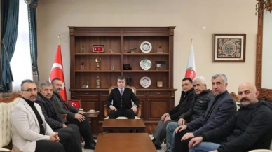 Sinan Tunç ve yönetiminden Vali Bakan'a ziyaret