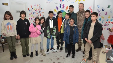 Çocuk Şube Müdürlüğü’nün duvarları renklendirildi