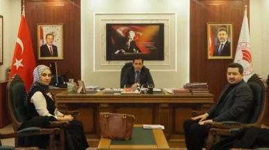 Çetin, misafirlerini ağırladı
