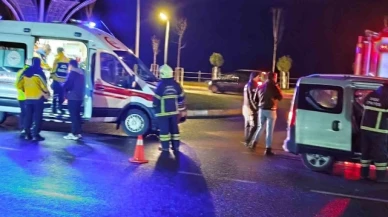 İki araç çarpıştı: 2 yaralı