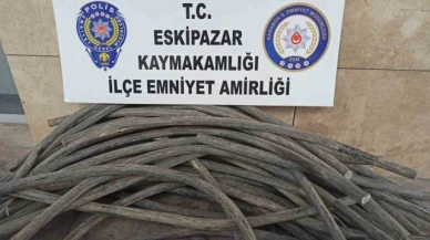 Kablo hırsızları tutuklandı