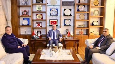 Karaaslan ve Serin'den Çalgan'a nezaket ziyareti