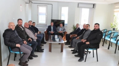 Kooperatif yönetimi AK Parti Başkanı Pekşen ve Çamurcu'ya ziyarette bulundu
