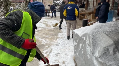 Merzifon Belediyesi'nden buzlanmaya yönelik tedbir