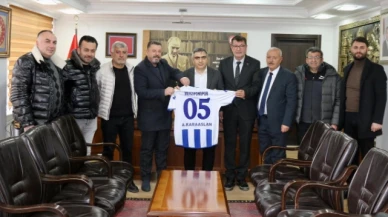 Merzifonspor Kulübü'nden Kaymakam Karaaslan'a ziyaret