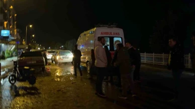 Motosiklet yayaya çarptı: 2 yaralı