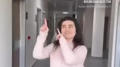 Sağlık çalışanlarından normal doğum için danslı paylaşım