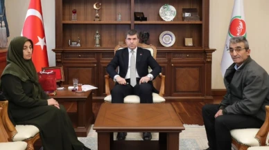 Vali Bakan, şehit ailesini makamında misafir etti