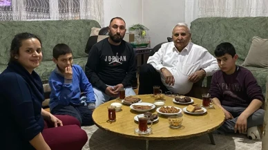 Belediye Başkanı Kemal Şahin, Kazel ailesinin iftar sofrasına misafir oldu