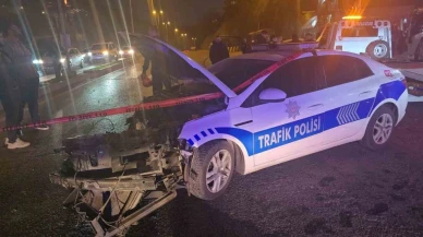 Kavşaktaki kazaya biri polis otosu üç araç karıştı: 2’si polis 4 yaralı