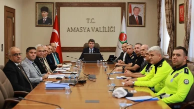 Amasya’da Yol Güvenliği Masaya Yatırıldı