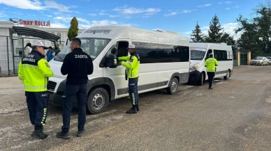 Merzifon’da Öğrenci Servislerine Güvenlik Denetimi