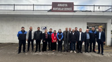 Amasya Emniyet Müdürlüğü’nden Muhtarlar Derneğine Ziyaret