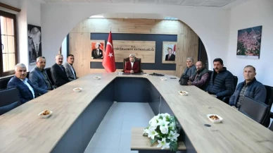 Muhtarlardan Kaymakam Güneş’e Ziyaret