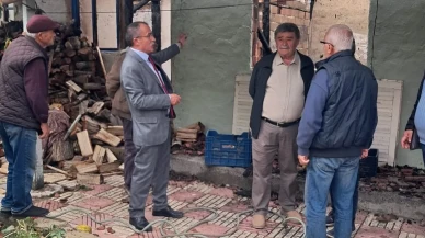 CHP, Yangın Sonrası Ailenin Yanında