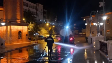 Amasya’da Gece Gündüz Temizlik Mesaisi