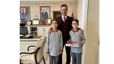 Suluova Kaymakamı Gürçam’e Küçük Misafirler