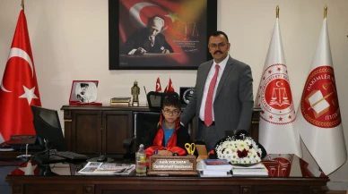 Kocaman, 23 Nisan Dolayısıyla Makamını Öğrencilere Devretti