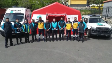 Amasya’dan 12 Kişilik Sağlık Ekibi Tatbikatta Görev Aldı