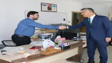 Katipoğlu, Personelle Bayramlaşarak Yeni Haftaya Başladı