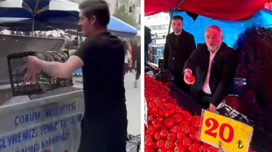 Domatesleri Çöpe Döken Pazarcı Özür Diledi, Başkan Aşgın'dan Açıklama Geldi