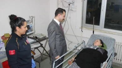 Karaşar Köyü’nde Yıldırım Paniği: Kaymakam Demirgül Yaralı Vatandaşı Ziyaret Etti