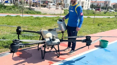 Taşova’da Dronla İkinci İlaçlama: Halk Sağlığı İçin Havadan Temizlik